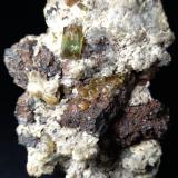 Fluorapatite, Hematite after Magnetite (variety martite)<br />Cerro de Mercado Mine, Cerro de los Remedios, Victoria de Durango, Municipio Durango, Durango, Mexico<br />69 x 51 mm<br /> (Author: Sante Celiberti)