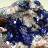 Azurite<br />Montevecchio Mines, Arbus, Medio Campidano Province, Sardinia/Sardegna, Italy<br />40 x 30 mm<br /> (Author: Sante Celiberti)