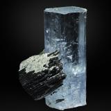Beryl (variety aquamarine)<br />Davib East Farm 61 (Davib Ost Farm), Karibib District, Erongo Region, Namibia<br />15 x 10 x 5 mm<br /> (Author: Rob Schnerr)