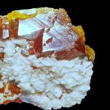 Esfalerita<br />Mina de Áliva (Mina Las Mánforas), zona Minera Áliva, Camaleño, Comarca Liébana, Cantabria, España<br />9x3x5,5 cm.<br /> (Autor: Nacho)