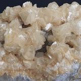Dolomite (variety ferroan dolomite), Calcite, Fluorite<br />Yongping Mine, Yongping, Yanshan, Shangrao Prefecture, Jiangxi Province, China<br />6 x 4 cm<br /> (Author: Volkmar Stingl)