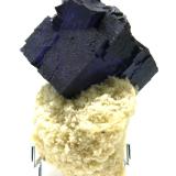 Fluorite with Sphalerite on Baryte<br />Elmwood Mine, Carthage, Central Tennessee Ba-F-Pb-Zn District, Smith County, Tennessee, USA<br />6 X 7 cm main crystal of fluorite<br /> (Author: Jean Suffert)