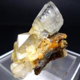 Baryte, Smithsonite (variety Monheimite)Miniera Montevecchio, Arbus, Provincia Medio Campidano, Cerdeña/Sardegna, Italia60 x 46 mm (Author: Sante Celiberti)