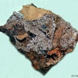 Hemimorfita<br />Pic de la Mina, Vall de Barravés, Vilaller, Comarca Alta Ribagorça, Lérida / Lleida, Cataluña / Catalunya, España<br />50x35 mm<br /> (Autor: Joan Niella)