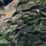 Modificado de Google Earth© con la población de Moulay Bouazza y en la elipse verde la zona de la mina Bou Iboulkhir. (Autor: Carles)