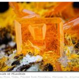 Wulfenite and Mimetite<br />Rowley Mine, Theba, Painted Rock District, Painted Rock Mountains, Maricopa County, Arizona, USA<br />fov 11.8 mm<br /> (Author: ploum)