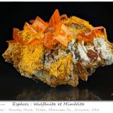 Wulfenite and MimetiteRowley Mine, Theba, Painted Rock District, Painted Rock Mountains, Maricopa County, Arizona, USAfov 31 mm (Author: ploum)