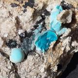 Malachite, Dolomite, TenoriteDistrito minero Ringenwechsel, Troi, Distrito Schwaz, Valle Inn, Tirol Norte, Tirol, AustriaFoV ca. 2 x 3 cm (Author: Volkmar Stingl)