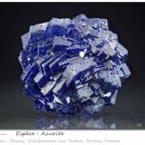 Azurite<br />Chessy-les-Mines, Les Bois d'Oingt, Villefranche-sur-Saône, Rhône, Auvergne-Rhône-Alpes, France<br />fov 21 mm<br /> (Author: ploum)