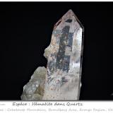 Hematite in Quartz<br />Goboboseb Mountains, Brandberg area, Erongo Region, Namibia<br />fov 39 mm<br /> (Author: ploum)