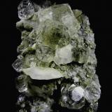 Fluorita y Calcita.<br />Dalnegorsk, Distrito urbano Dalnegorsk, Primorsky Krai, Rusia<br />80x60 mm.<br /> (Autor: Jesus Franquesa Baucells)