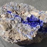 Azurite<br />Morenci Mine, Morenci, Copper Mountain District, Shannon Mountains, Greenlee County, Arizona, USA<br />5,5 x 4 cm<br /> (Author: Volkmar Stingl)