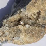 Quartz, Dolomite, Calcite<br />Ringenwechsel Mining District, Troi, District Schwaz, Inn Valley, North Tyrol, Tyrol/Tirol, Austria<br />Size of the druse 2,5 x 1 cm<br /> (Author: Volkmar Stingl)