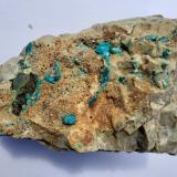 Chrysocolla, Malachite, Dolomite, Tetraedrite-Group<br />Ringenwechsel Mining District, Troi, District Schwaz, Inn Valley, North Tyrol, Tyrol/Tirol, Austria<br />15 x 10 cm<br /> (Author: Volkmar Stingl)