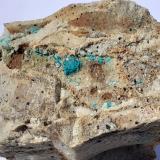 Chrysocolla, Dolomite, Calcite, Cuproadamite (?)<br />Ringenwechsel Mining District, Troi, District Schwaz, Inn Valley, North Tyrol, Tyrol/Tirol, Austria<br />8 x 5 cm<br /> (Author: Volkmar Stingl)