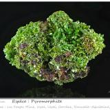 Pyromorphite<br />Les Farges Mine (Des Farges Mine), Ussel, Corrèze, Nouvelle-Aquitaine, France<br />fov 79 mm<br /> (Author: ploum)