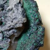Polybasita, Cerusita, MalaquitaMiniera Montevecchio, Arbus, Provincia Medio Campidano, Cerdeña/Sardegna, Italia(0 x 60 mm (Autor: Sante Celiberti)
