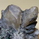 Polybasita, Cerusita, MalaquitaMiniera Montevecchio, Arbus, Provincia Medio Campidano, Cerdeña/Sardegna, Italia80 x 60 mm (Autor: Sante Celiberti)