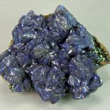 Azurite<br />Czar Mine, Copper Queen Mine, Queen Hill, Bisbee, Warren District, Mule Mountains, Cochise County, Arizona, USA<br />8.0cm x 6.5cm<br /> (Author: rweaver)