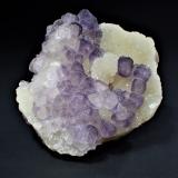 Fluorite, Quartz<br />Qinglong Mine, Dachang, Qinglong, Qianxi'nan Autonomous Prefecture, Guizhou Province, China<br />75 mm x 70 mm x 35 mm<br /> (Author: Don Lum)