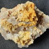 Fluorite, Quartz (variety chalcedony), Pyrite<br />Yongping Mine, Yongping, Yanshan, Shangrao Prefecture, Jiangxi Province, China<br />5 x 4 cm<br /> (Author: Volkmar Stingl)