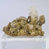 Siderite and Quartz<br />Iouriren Mine (AGM Mine), Akka, Tafraout, Tiznit Province, Souss-Massa Region, Morocco<br />70mm x 50mm x 40mm<br /> (Author: Philippe Durand)