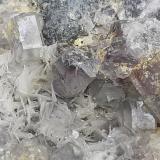 Fluorite, Baryte<br />Lead mines, Obernberg am Brenner, Innsbruck-Land District, Tyrol/Tirol, Austria<br />11 x 9 cm<br /> (Author: Volkmar Stingl)