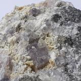 Fluorite, Baryte<br />Lead mines, Obernberg am Brenner, Innsbruck-Land District, Tyrol/Tirol, Austria<br />9 x 7 cm<br /> (Author: Volkmar Stingl)