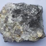 Fluorite, Baryte<br />Lead mines, Obernberg am Brenner, Innsbruck-Land District, Tyrol/Tirol, Austria<br />9 x 7 cm<br /> (Author: Volkmar Stingl)