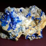 Linarita<br />Mina Blanchard (Mina Portales-Blanchard), Bingham, Distrito Hansonburg, Condado Socorro, New Mexico, USA<br />5 x 3 cm.<br /> (Autor: Antonio P. López)