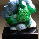 Dioptase, Malachite, SchattuckiteKaokoveld Plateau, Kunene Region, Namibia18 x 18 mm (Author: Sante Celiberti)