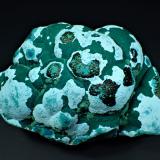 Malachite, Chrysocolla, Plancheite, Heterogenite<br />Mashamba West Mine, Kolwezi District, Lualaba, Katanga Copper Crescent, Katanga (Shaba), Democratic Republic of the Congo (Zaire)<br />120 mm x 75 mm x 65 mm<br /> (Author: Don Lum)