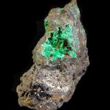 BrochantitaMinas de Montealegre, Meredo, Vegadeo, Comarca Eo-Navia, Principado de Asturias (Asturias), España7 x 4 cm. (Autor: Antonio P. López)