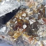 Sphalerite, FluoriteLead mines, Obernberg am Brenner, Innsbruck-Land District, Tyrol/Tirol, Austria12 x 12 cm (Author: Volkmar Stingl)