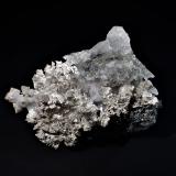 Silver, Calcite<br />Aït Ahmane, Agdz, Bou Azzer mining district, Zagora Province, Drâa-Tafilalet Region, Morocco<br />43 mm x 35 mm x 23 mm<br /> (Author: Don Lum)