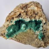 Malachite, Chrysocolla, DolomiteDistrito minero Ringenwechsel, Troi, Distrito Schwaz, Valle Inn, Tirol Norte, Tirol, Austria4,5 x 3,5 cm (Author: Volkmar Stingl)