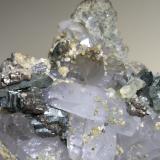 Quartz, Fluorapatite, Cassiterite, Marcasite, Pyrite, Muscovite, Siderite<br />Minas da Panasqueira, Aldeia de São Francisco de Assis, Covilhã, Castelo Branco, Cova da Beira, Centro, Portugal<br />13,5 x 10 cm<br /> (Author: Sante Celiberti)