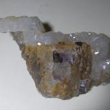 Fluorite, Quartz<br />Su Zurfuru Mine, Fluminimaggiore, Sud Sardegna Province, Sardinia/Sardegna, Italy<br />11,5 x 8,5 cm<br /> (Author: Sante Celiberti)