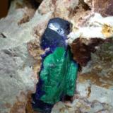 Azurite, Malachite<br />Kerrouchen, Khénifra Province, Beni Mellal-Khenifra Region, Morocco<br />88 x 68 mm<br /> (Author: Sante Celiberti)