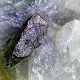 Arsenopirita<br />Concesión La Parrilla, Santa Amalia, Don Benito-Almoharín, Comarca Vegas Altas, Cáceres, Extremadura, España<br />Cristal de 7 mm.<br /> (Autor: Antonio P. López)