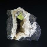 Azufre<br />Mina Cáucaso, Minas de Conil, Conil de la Frontera, Comarca La Janda, Cádiz, Andalucía, España<br />4 x 4 cm.<br /> (Autor: Antonio P. López)