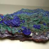 Azurite, MalachiteSa Duchesa Mine, Oridda Valley, Domusnovas, Sud Sardegna Province, Sardinia/Sardegna, Italy12 x 6,5 cm (Author: Sante Celiberti)