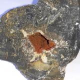 Cetineite on Quartz<br />Le Cetine di Cotorniano Mine (Le Cetine Mine), Chiusdino, Siena Province, Tuscany, Italy<br />5,5 x 5 cm<br /> (Author: Volkmar Stingl)