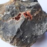Cetineite on Quartz<br />Le Cetine di Cotorniano Mine (Le Cetine Mine), Chiusdino, Siena Province, Tuscany, Italy<br />7 x 6 cm<br /> (Author: Volkmar Stingl)