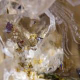 Quartz (variety smoky quartz), Rutile<br />Rist Mine, Hiddenite, Alexander County, North Carolina, USA<br /><br /> (Author: am mizunaka)