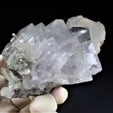 Fluorite, Calcite and Fluorite after CalciteZona minera Huanggang, Hexigten Banner (Kèshíkèténg Qí), Chifeng (Ulanhad), Región Autónoma Mongolia Interior, China104 mm x 94 mm x 75 mm (Author: Don Lum)