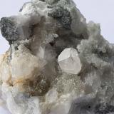 Calcite, Quartz<br />Cangchuanlong #1 tunnel (construction site), Jianyang, Nanping Prefecture, Fujian Province, China<br />4 x 3 cm<br /> (Author: Volkmar Stingl)