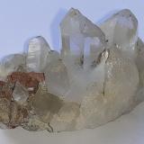 Quartz, limonit after Pyrite<br />Samnaun, Müstair Valley, Engadin Valley, Grischun (Grisons; Graubünden), Switzerland<br />5,5 x 3 cm<br /> (Author: Volkmar Stingl)