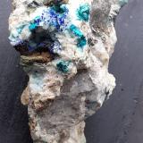 Azurite, Malachite, Chrysokolla, Zn-Olivenite, Dolomite<br />Ringenwechsel Mining District, Troi, District Schwaz, Inn Valley, North Tyrol, Tyrol/Tirol, Austria<br />7 x 5 cm<br /> (Author: Volkmar Stingl)