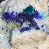 Azurite, Malachite, Dolomite<br />Ringenwechsel Mining District, Troi, District Schwaz, Inn Valley, North Tyrol, Tyrol/Tirol, Austria<br />3 x 3 cm<br /> (Author: Volkmar Stingl)